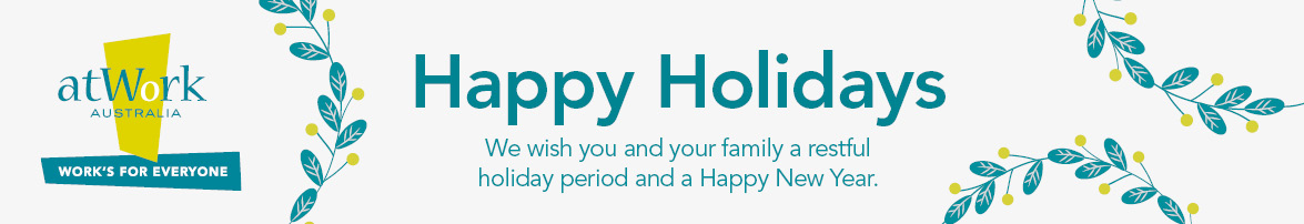 Happy Holidays. We wish you and your family a restful holiday period and a Happy New Year