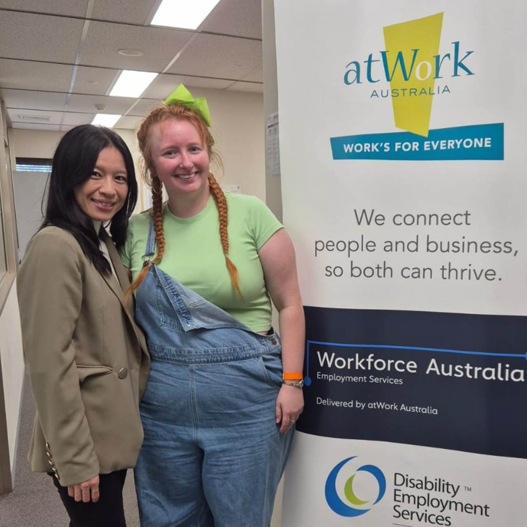 Brigette appreciates the tailored service she receives from atWork Australia