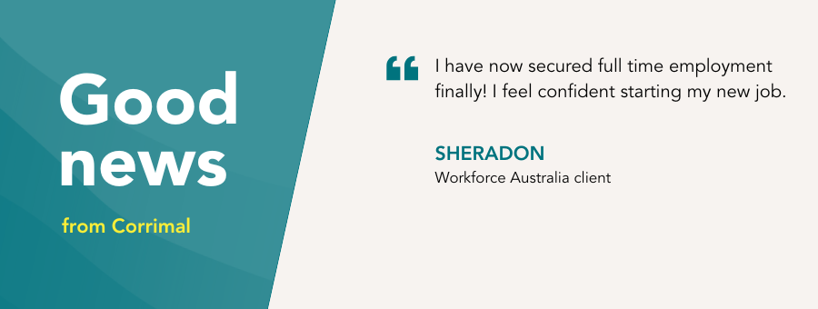 Sheradon lands her first full time job and feels full of confidence